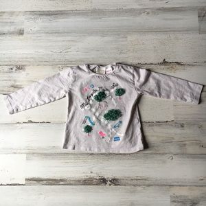 Zara My Favorite Place L/S Top 12-18 Months